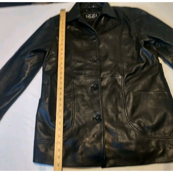 IZZI  LEATHER Black jacket large (298 of 300) Rn 38843 - Picture 15 of 16